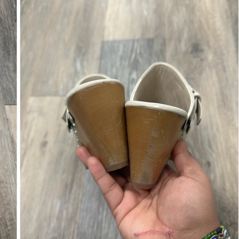 Isabel Marant Titya Clog in Chalk revolve leather boho designer fall luxury - Picture 5 of 5